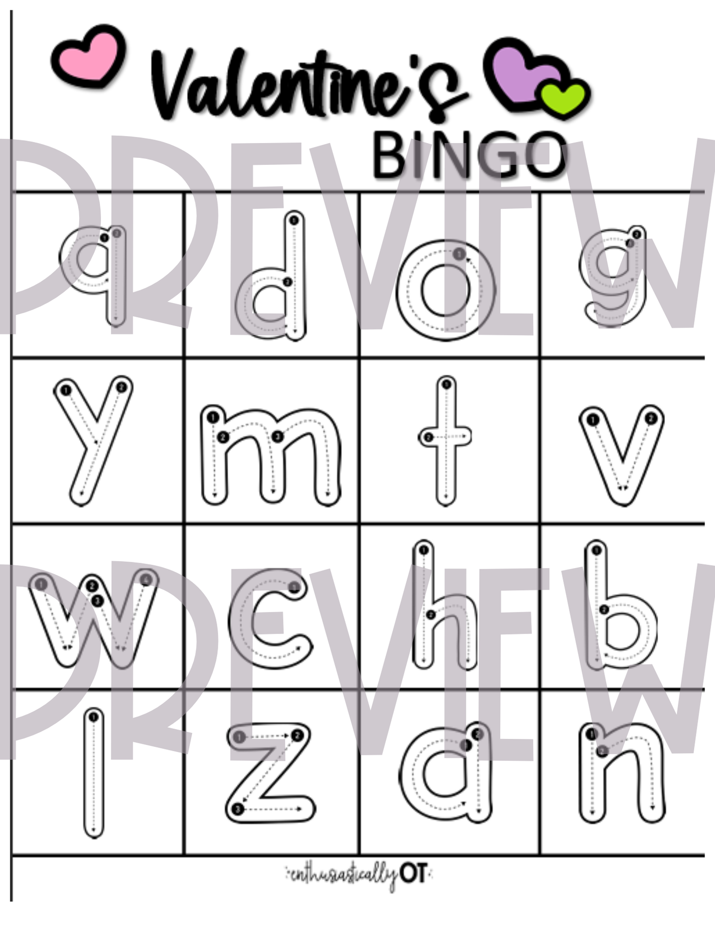 Conversation Hearts Printables