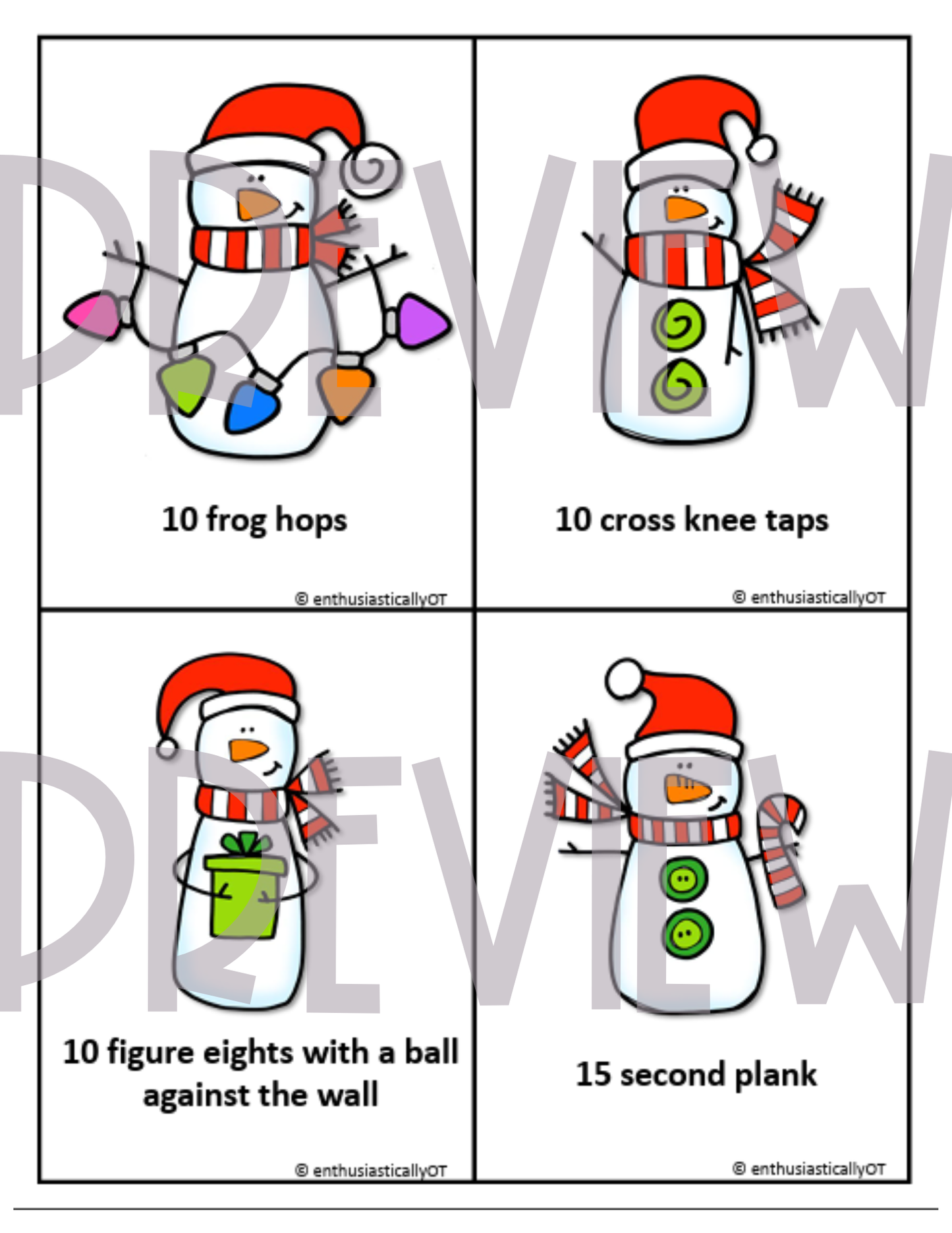 Christmas Lights Printables