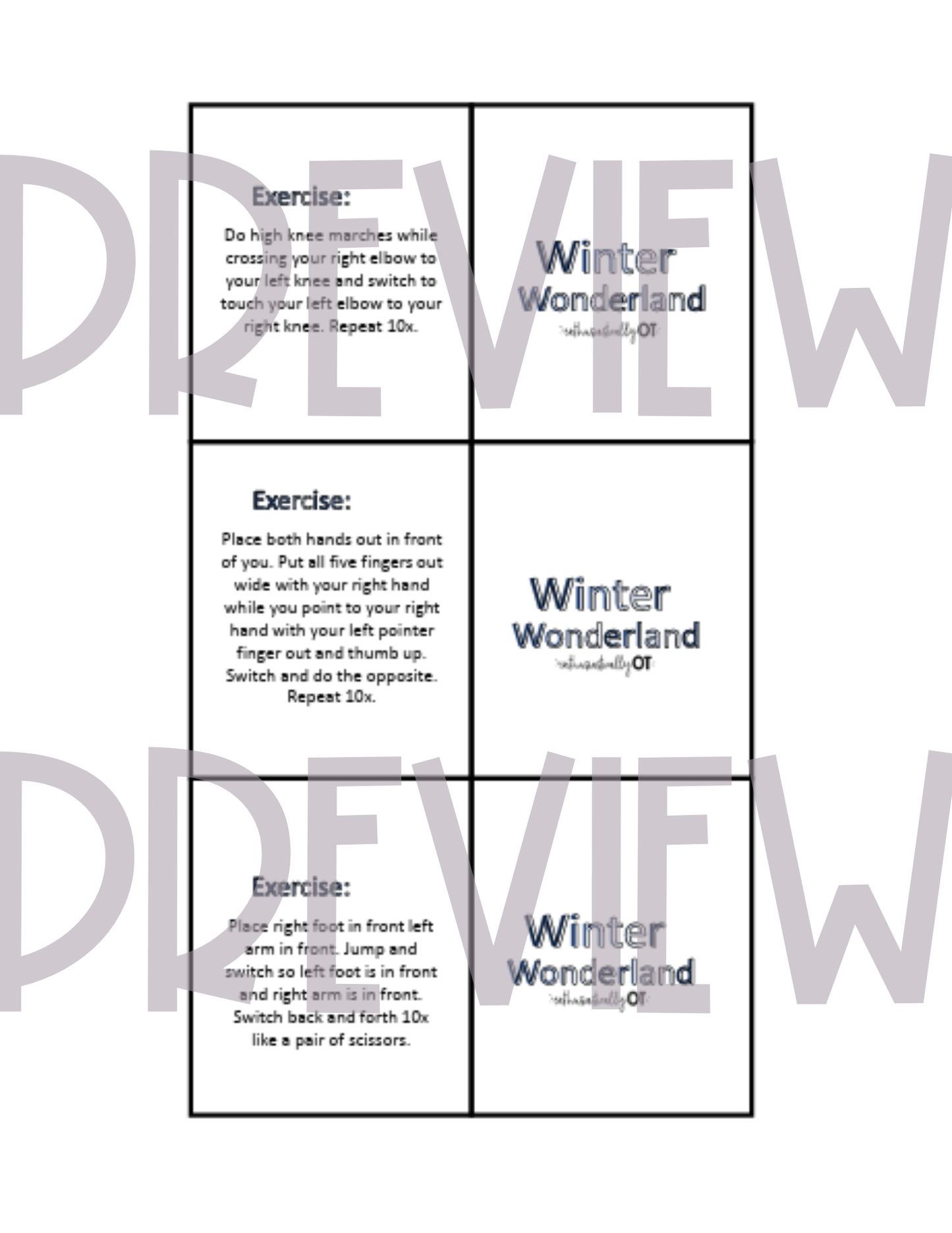 Winter Wonderland Printables