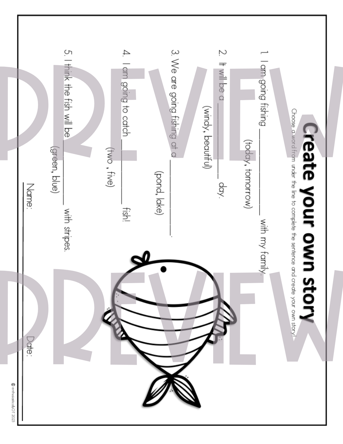 O'fishally Summer Printables