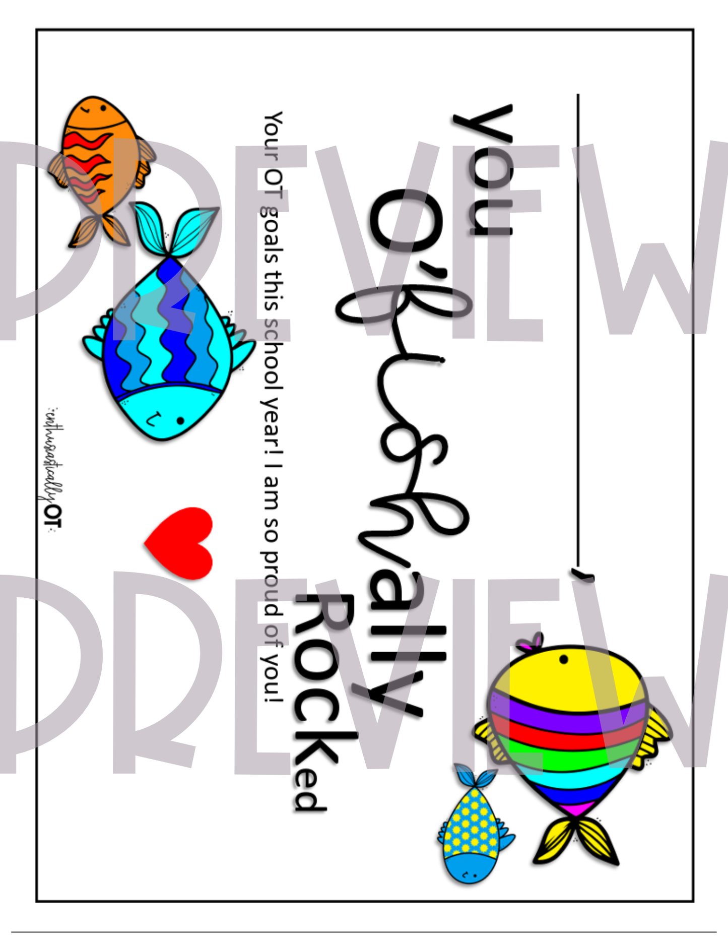 O'fishally Summer Printables