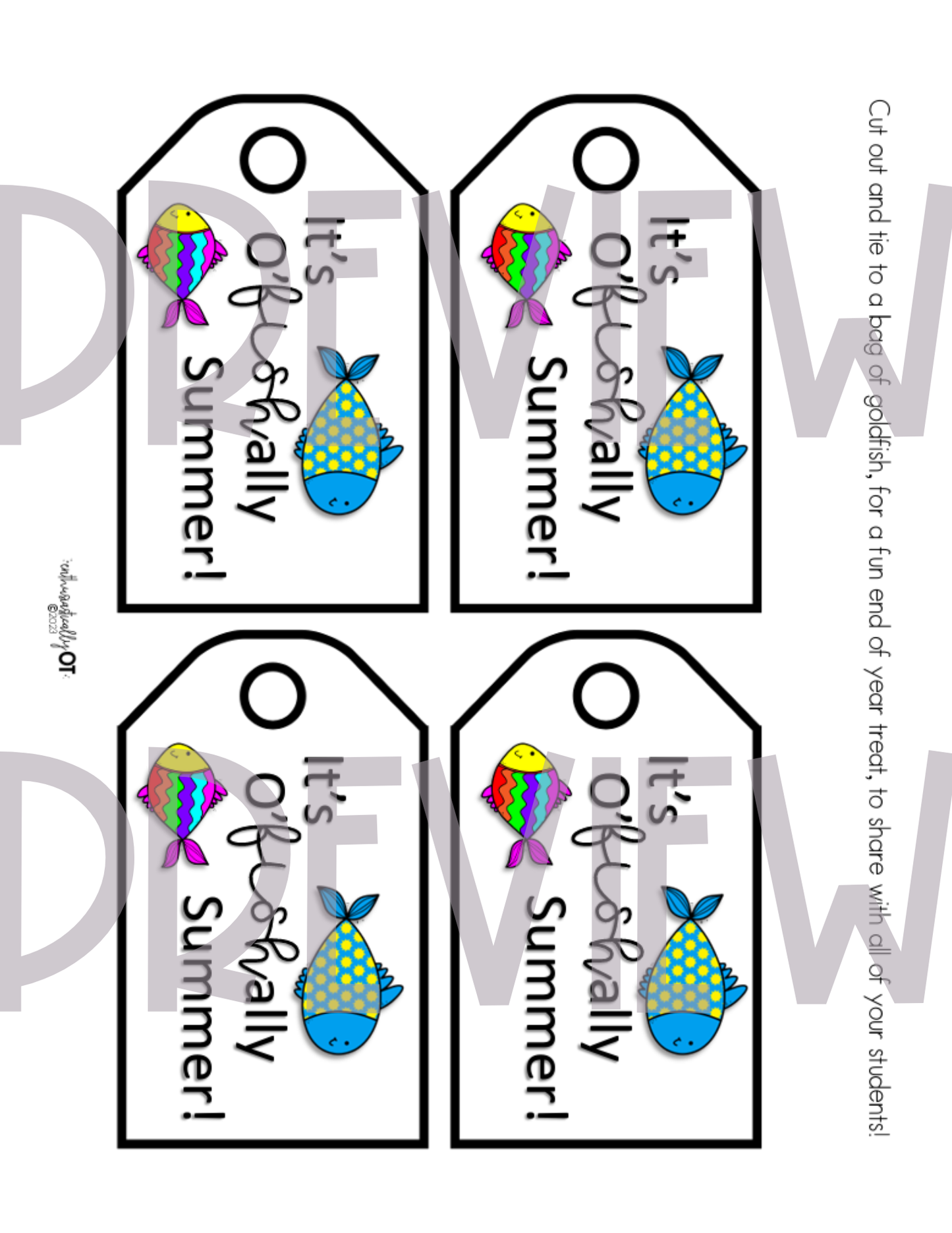 O'fishally Summer Printables
